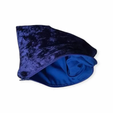 Pochette plate bleu marine intérieur